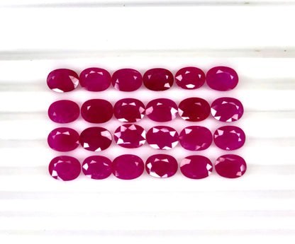 Natural Ruby Mozambique Oval 8x6 MM
