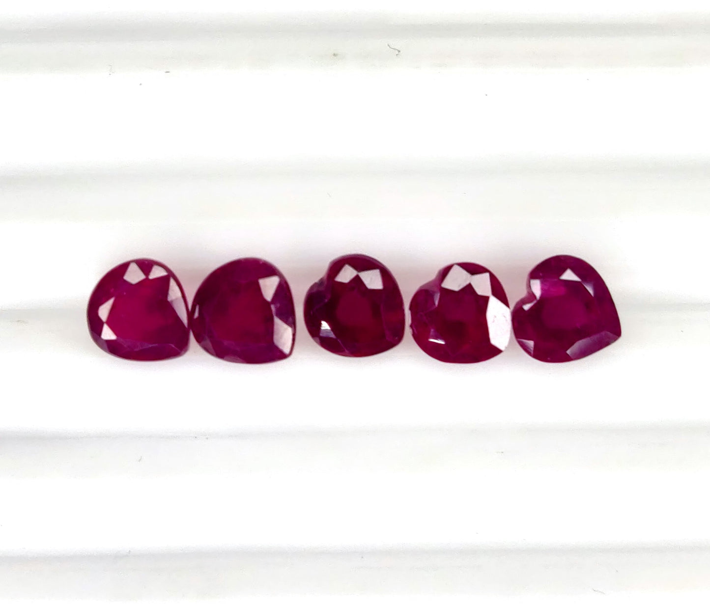 Natural Ruby Bangkok Heart 6 MM