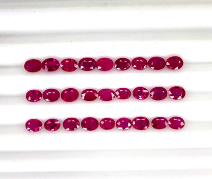 Natural Ruby Mozambique Oval 4x3 MM