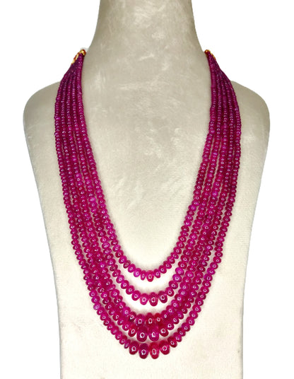 Natural Ruby Bangkok Round Beads 630.30 Carat