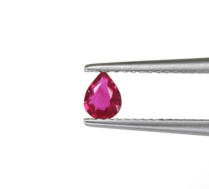 Natural Ruby Mozambique Pear 0.3 carat