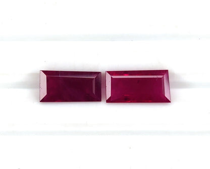 Natural Ruby Burma Baguette 2.85 carat