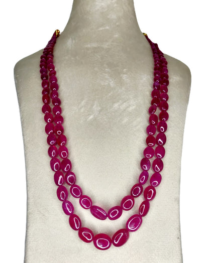 Natural Ruby Bangkok Oval Beads 381.01 Carat