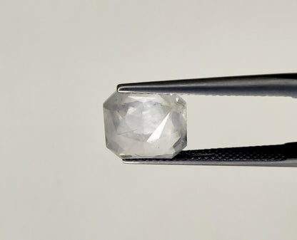 Natural White Sapphire Sri Lanka (Ceylon) Square Octagon 5.46 carat