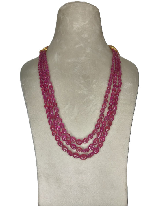 Natural Ruby Bangkok Oval Beads 253.66 Carat