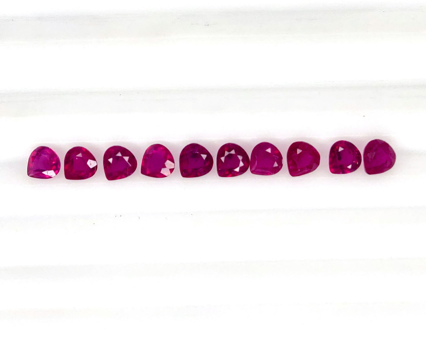 Natural Ruby Bangkok Heart 3 MM