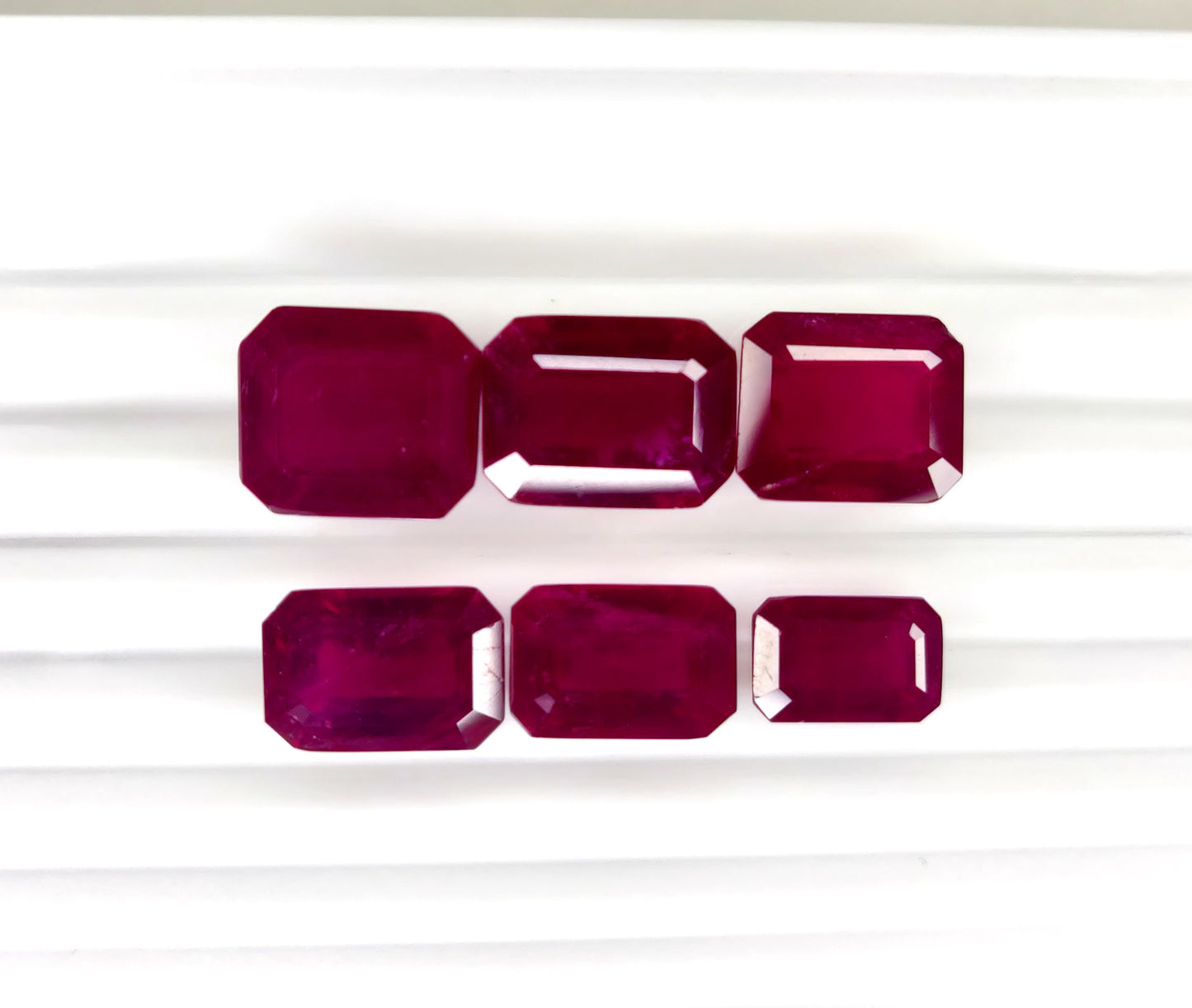 Natural Ruby Bangkok Octagon Mix Size