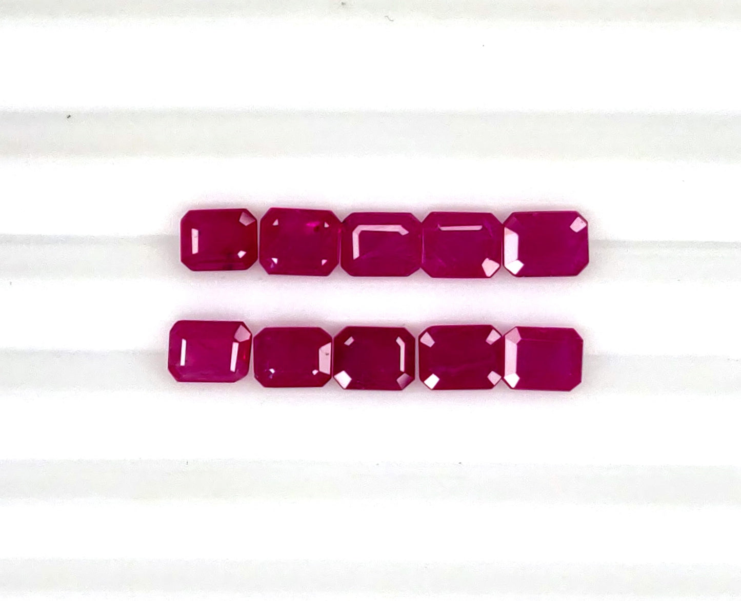 Natural Ruby Mozambique Octagon 5x4 MM