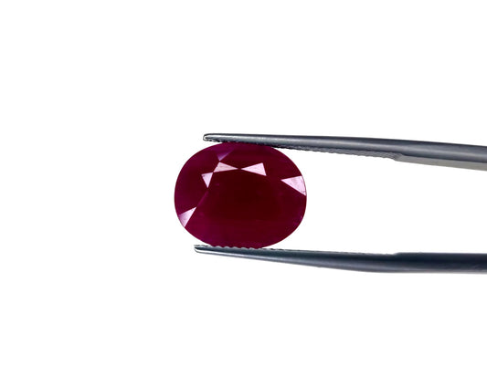 Natural Ruby Burma Oval 8.21 carat