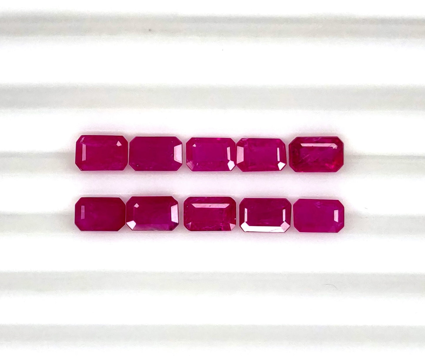Natural Ruby Mozambique Octagon 6x4 MM