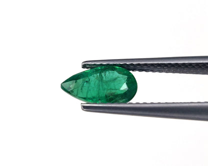 Natural Emerald Zambia Pear 1.30 carat