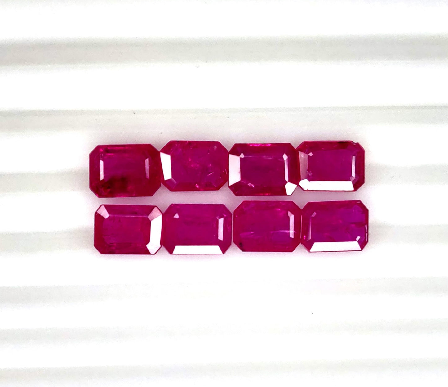 Natural Ruby Mozambique Octagon 8x6 MM