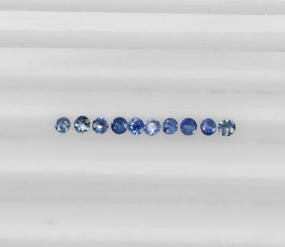 Natural Blue Sapphire Madagascar Round 0.9 MM