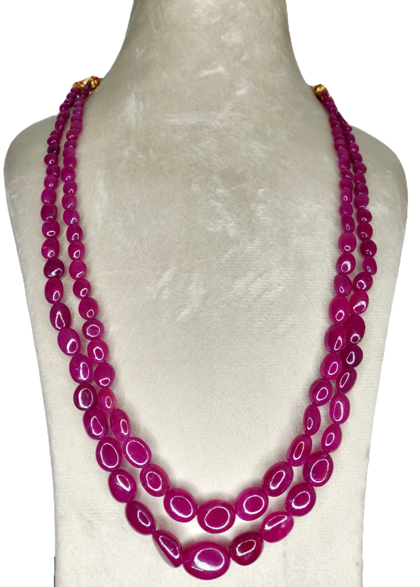 Natural Ruby Bangkok Oval Beads 410.25 Carat