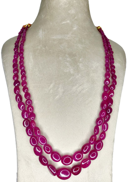 Natural Ruby Bangkok Oval Beads 410.25 Carat