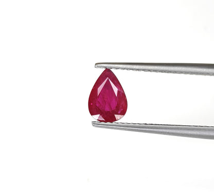 Natural Ruby Mozambique Pear 1.1 carat