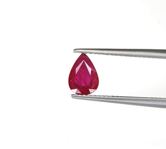 Natural Ruby Mozambique Pear 1.1 carat