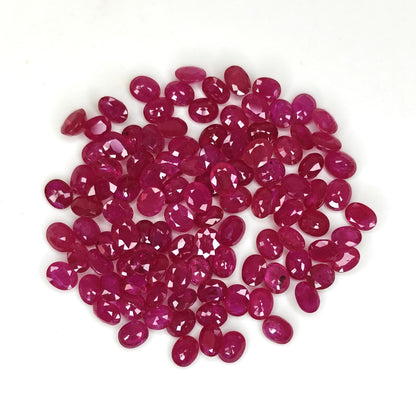 Natural Ruby Mozambique Oval 5x4 MM