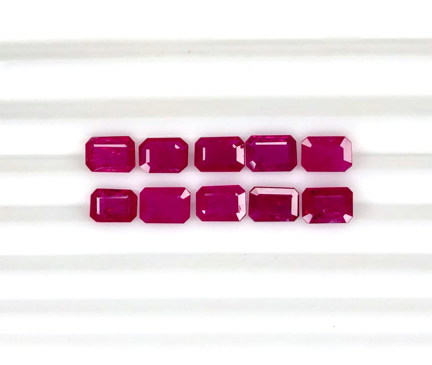 Natural Ruby Mozambique Octagon 7x5 MM