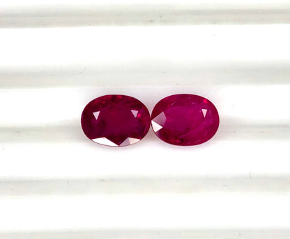 Natural Ruby Mozambique Oval 9x7 MM