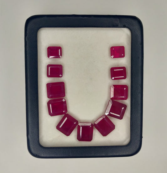 Natural Ruby Bangkok Octagon Mix Size