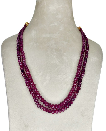 Natural Ruby Bangkok Round Beads 232.06 Carat