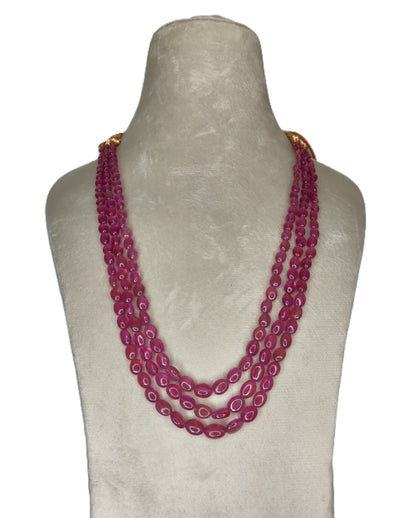 Natural Ruby Bangkok Oval Beads 253.66 Carat