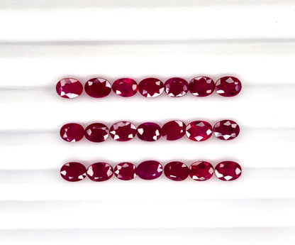 Natural Ruby Mozambique Oval 4x3 MM