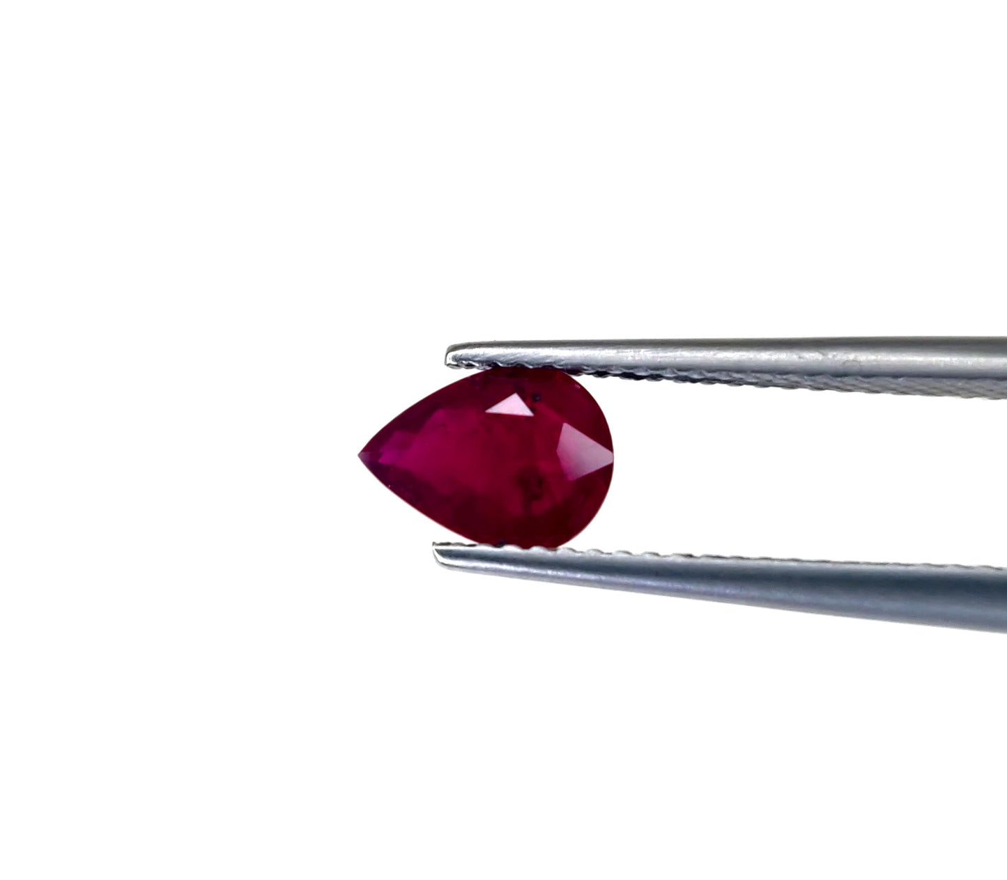 Natural Ruby Mozambique Pear 8x6 MM