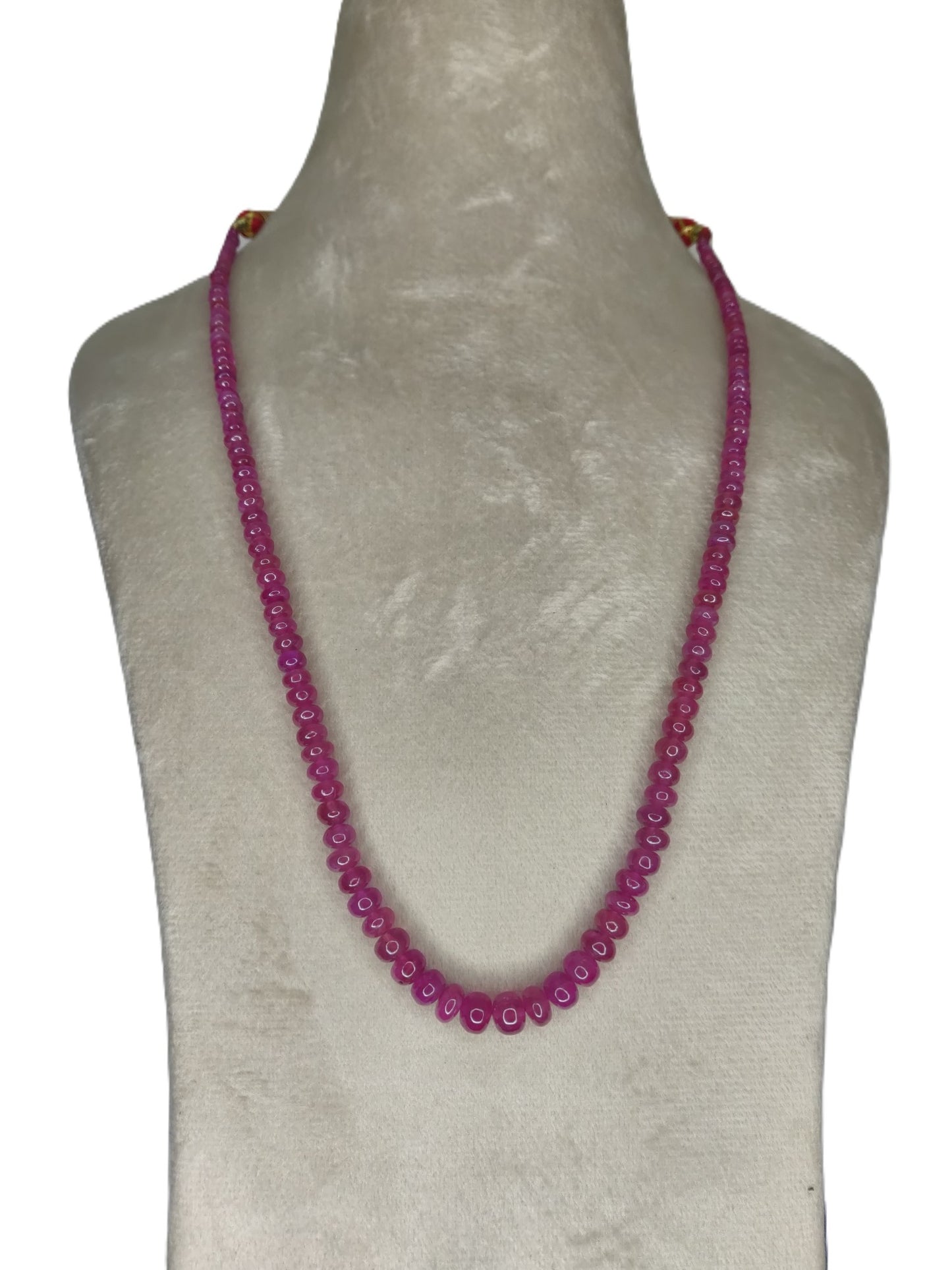 Natural Ruby Bangkok Round Beads 138.16 Carat