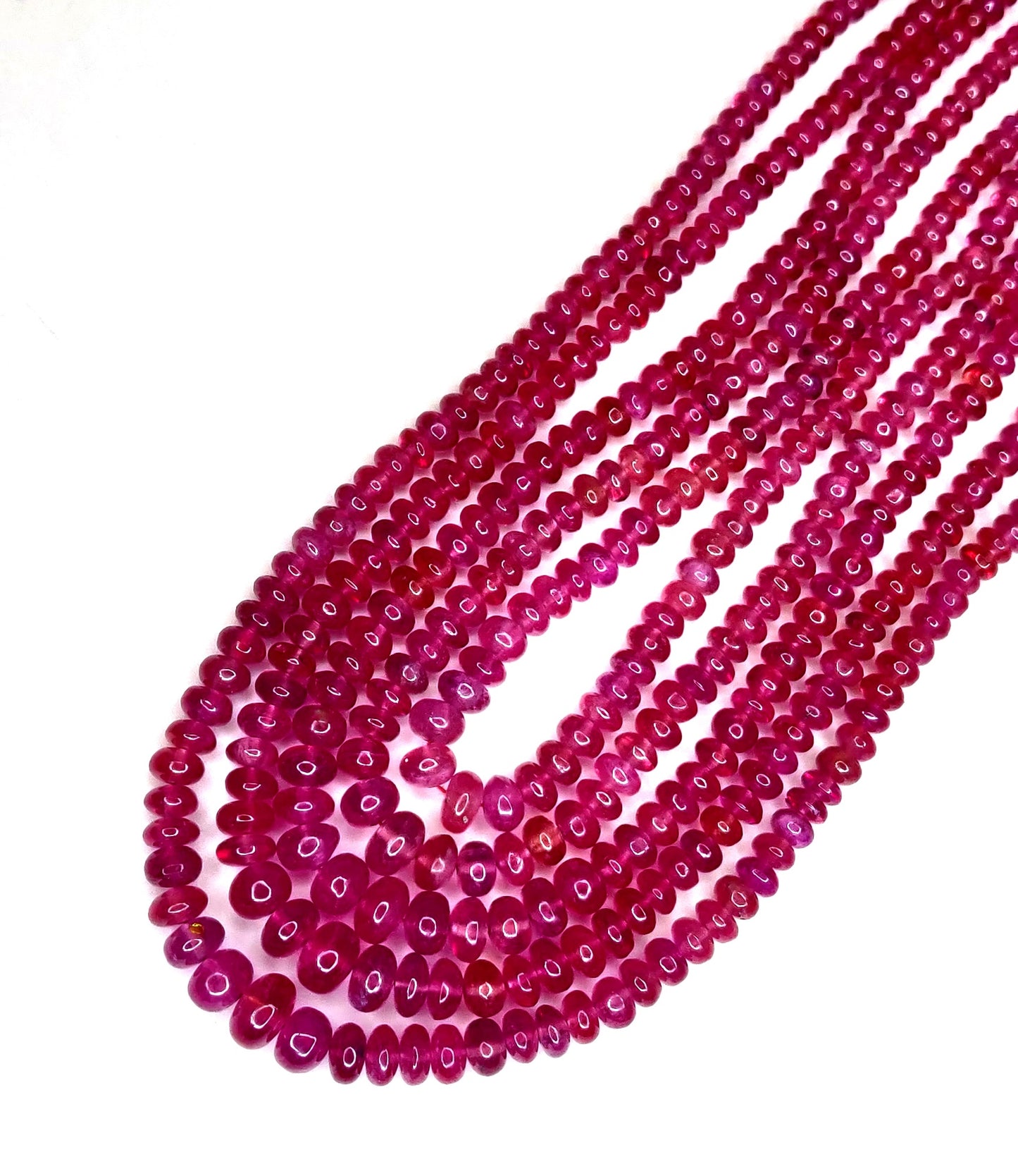 Natural Ruby Bangkok Round Beads 537.50 Carat
