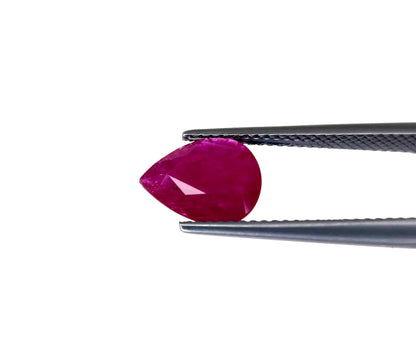 Natural Ruby Mozambique Pear 10x8 MM