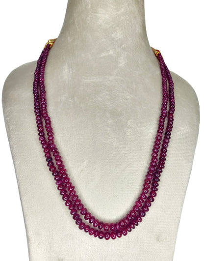 Natural Ruby Bangkok Round Beads 232.06 Carat