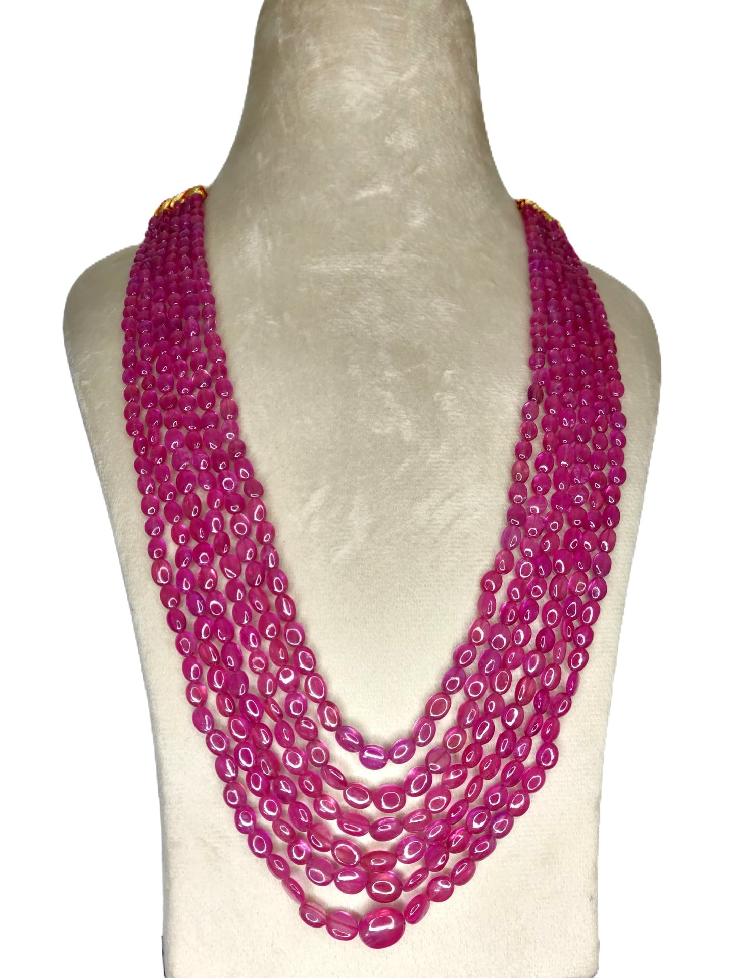 Natural Ruby Bangkok Oval Beads 535.13 Carat