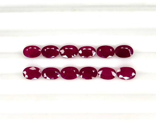 Natural Ruby Mozambique Oval 6x4 MM