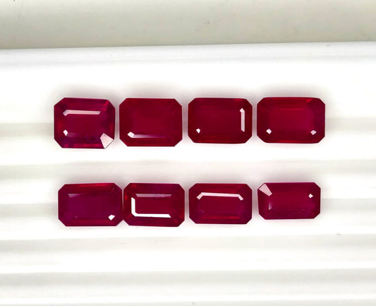 Natural Ruby Bangkok Octagon Mix Size