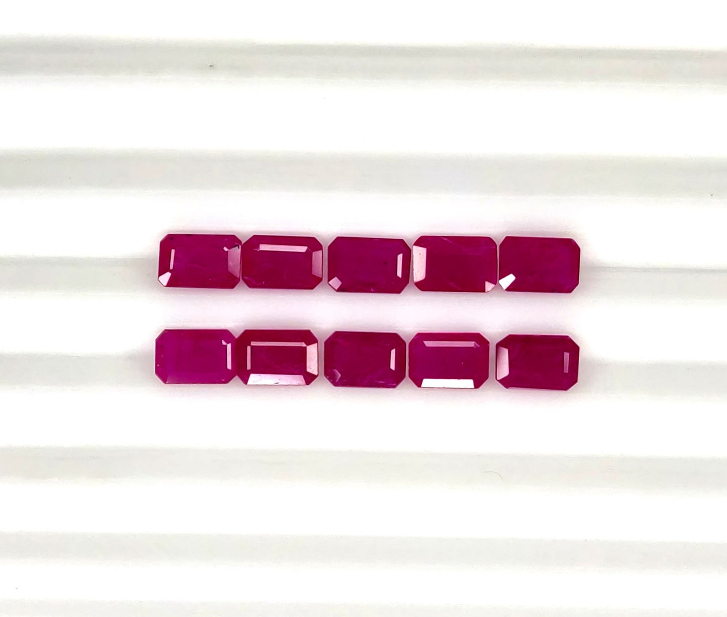 Natural Ruby Mozambique Octagon 6x4 MM