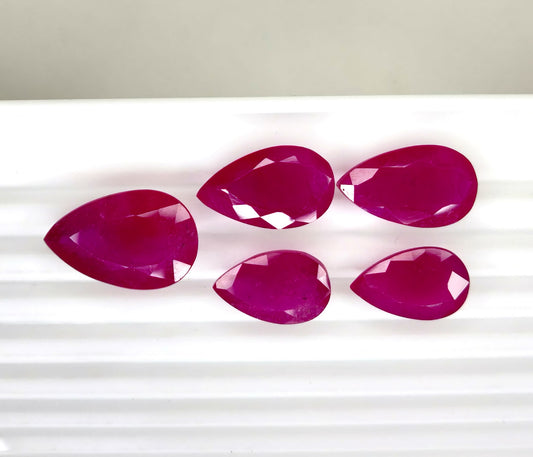 Natural Ruby Mozambique Pear 97.98 carat