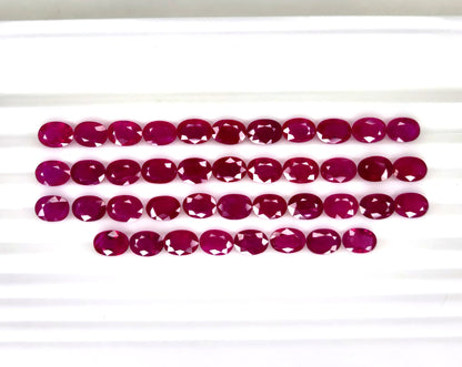 Natural Ruby Mozambique Oval 7x5 MM