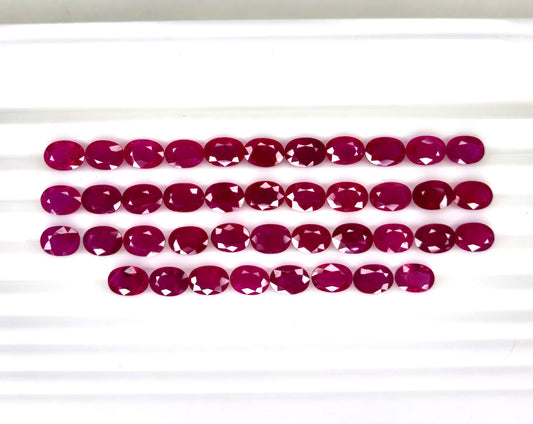 Natural Ruby Mozambique Oval 7x5 MM
