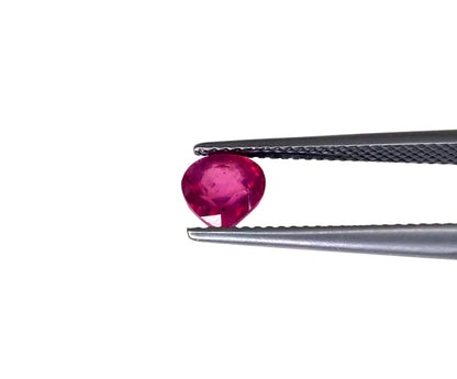 Natural Ruby Bangkok Heart 6 MM