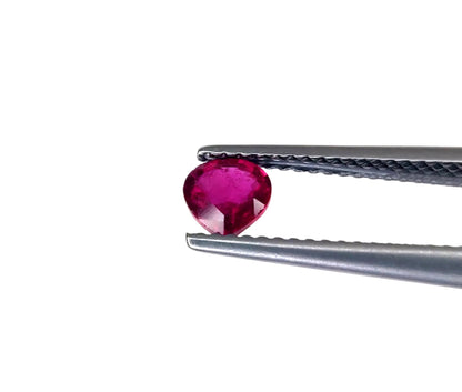 Natural Ruby Bangkok Heart 5 MM