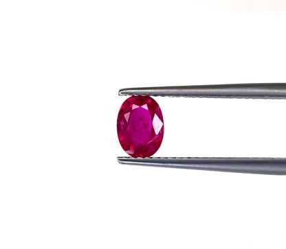 Natural Ruby Mozambique Oval 7x5 MM