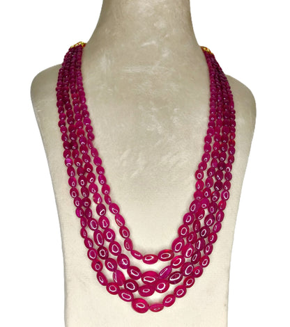 Natural Ruby Bangkok Oval Beads 517.64 Carat