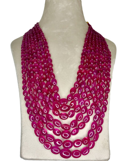 Natural Ruby Bangkok Oval Beads 1,150.88 Carat