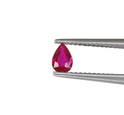 Natural Ruby Mozambique Pear 0.44 carat