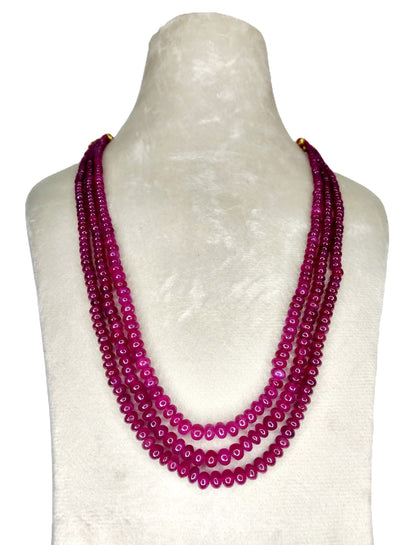 Natural Ruby Bangkok Round Beads 333.56 Carat