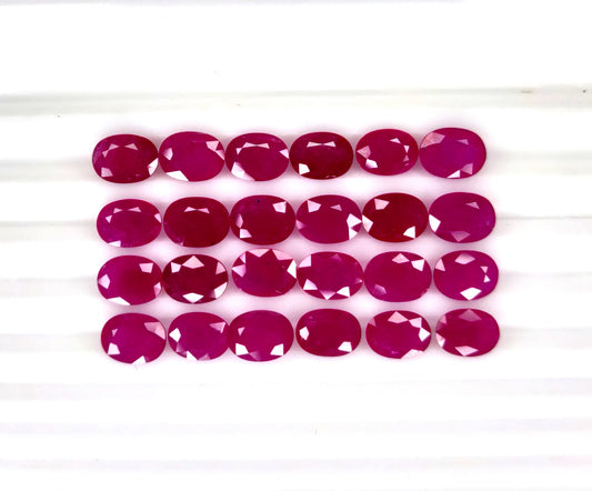 Natural Ruby Mozambique Oval 8x6 MM