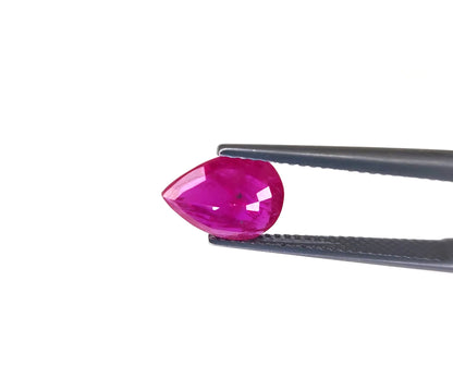 Natural Ruby Mozambique Pear 10x8 MM