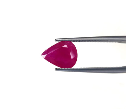 Natural Ruby Mozambique Pear 10x8 MM